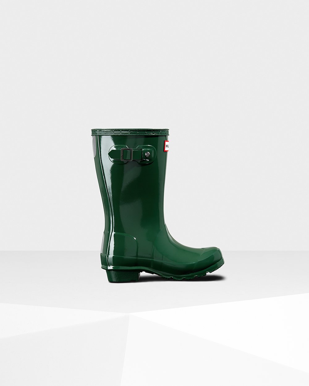 Regenlaarzen Kinderen - Hunter Original Big Gloss - Groen - 87DANCMBT